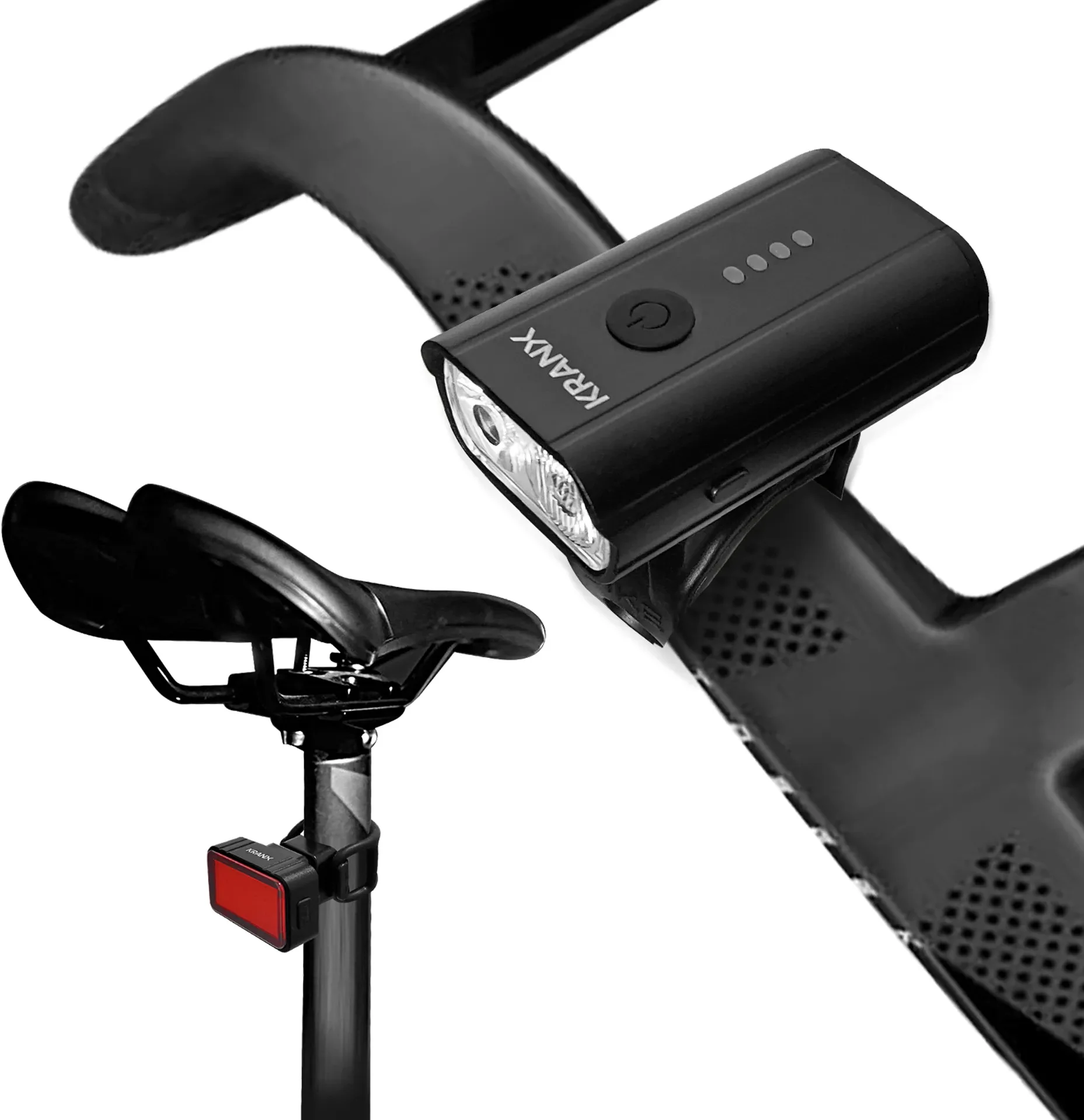 KranX Solaris III 400/100 USB Bike Light Set - Image 2
