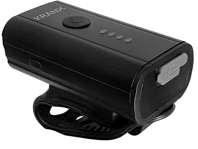 KranX Stream II 400 USB Front Bike Light - Black - Image 2