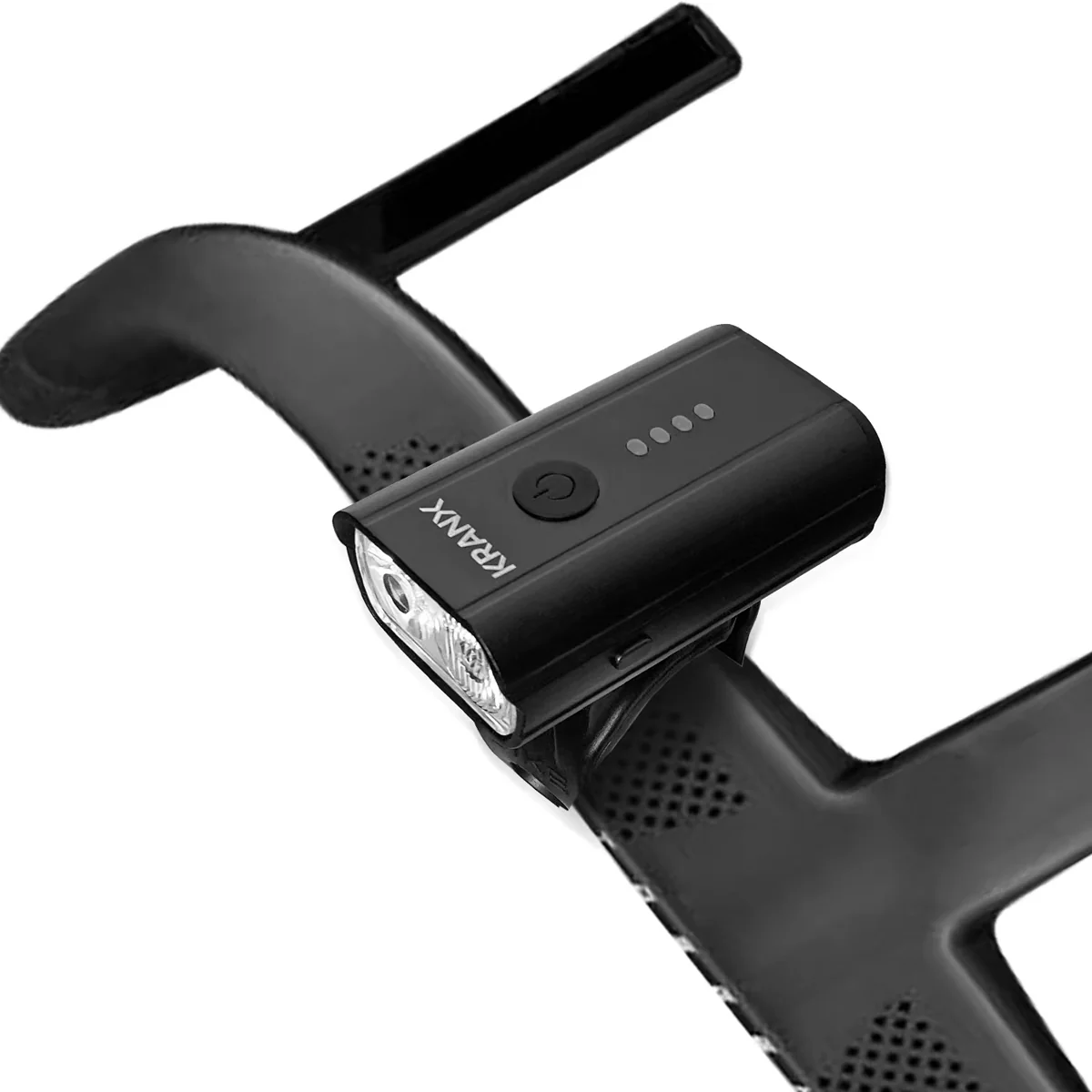 KranX Stream II 400 USB Front Bike Light - Black - Image 4