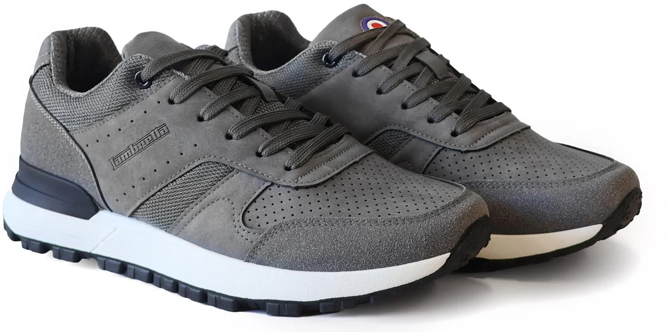 Lambretta Echo 2 Mens Trainers - Grey - Image 3