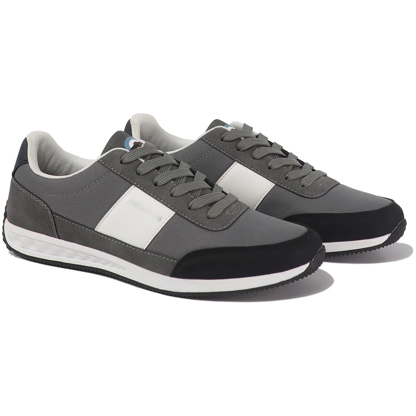Lambretta Piston Mens Trainers - Grey - Image 3