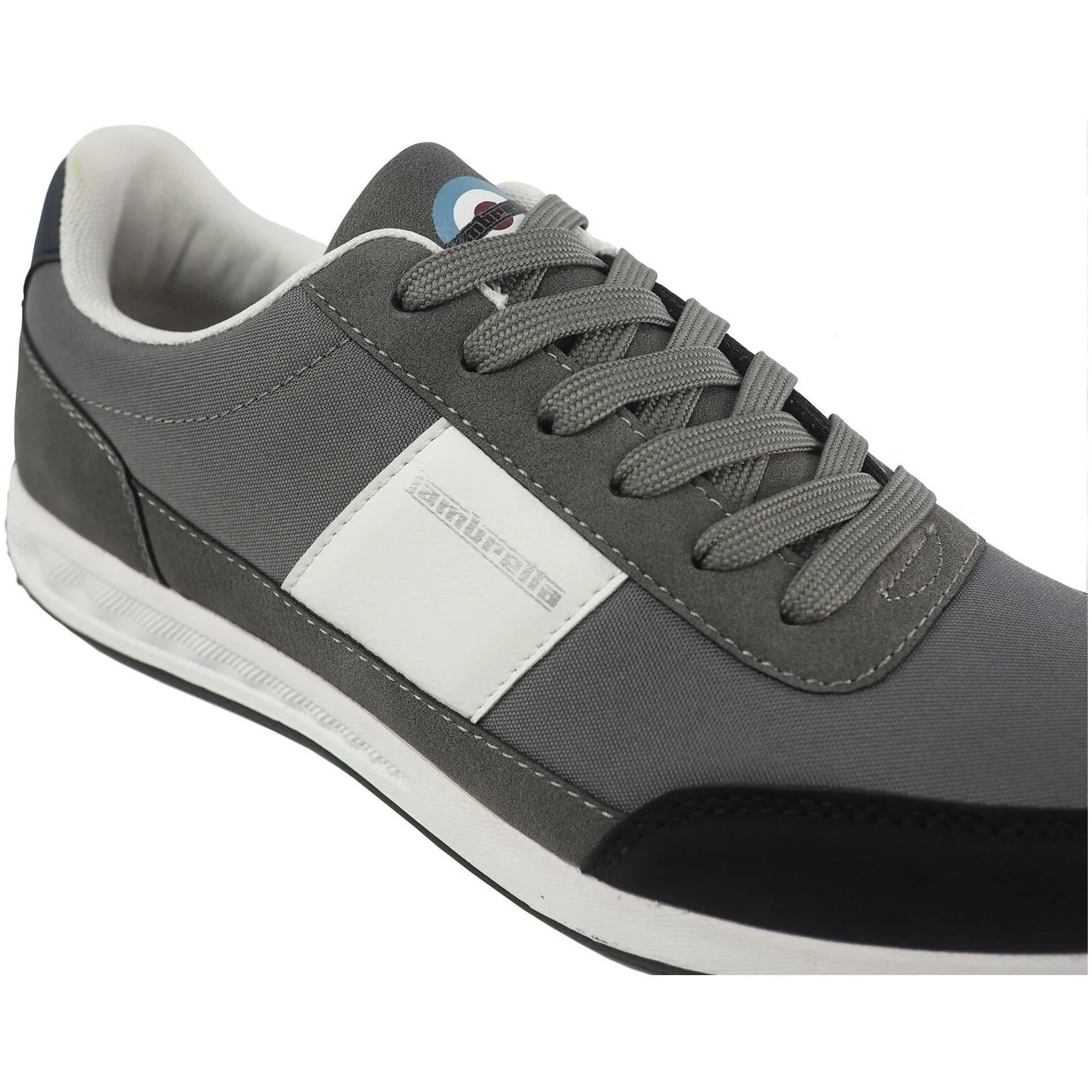 Lambretta Piston Mens Trainers - Grey - Image 4