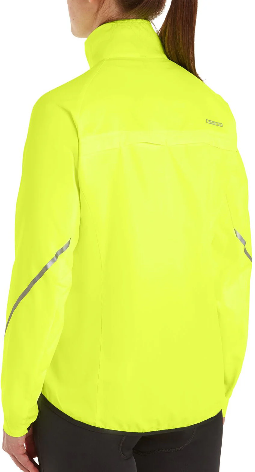 Madison Freewhell Windproof Packable Womens Cycling Jacket - Yellow - Image 2
