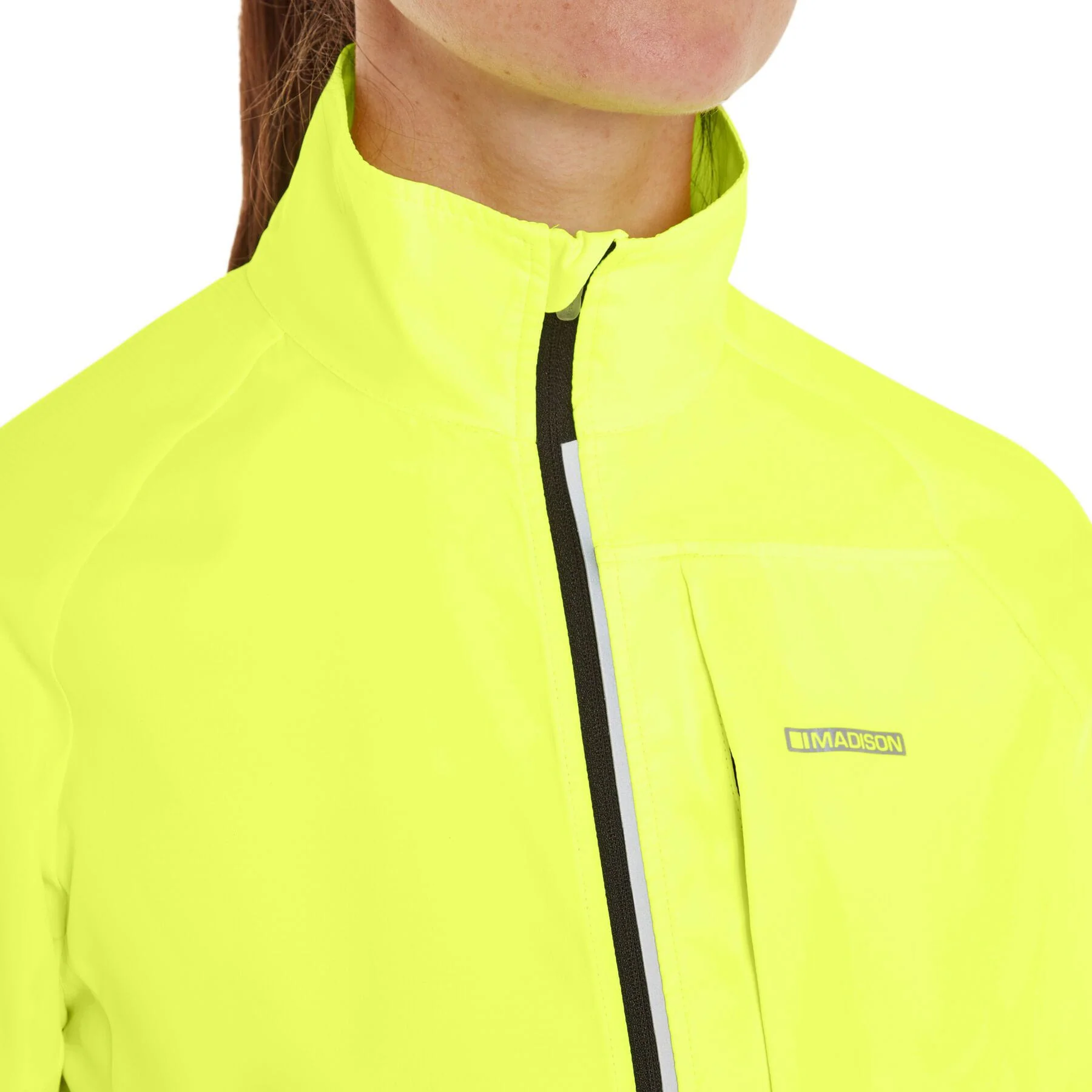 Madison Freewhell Windproof Packable Womens Cycling Jacket - Yellow - Image 6