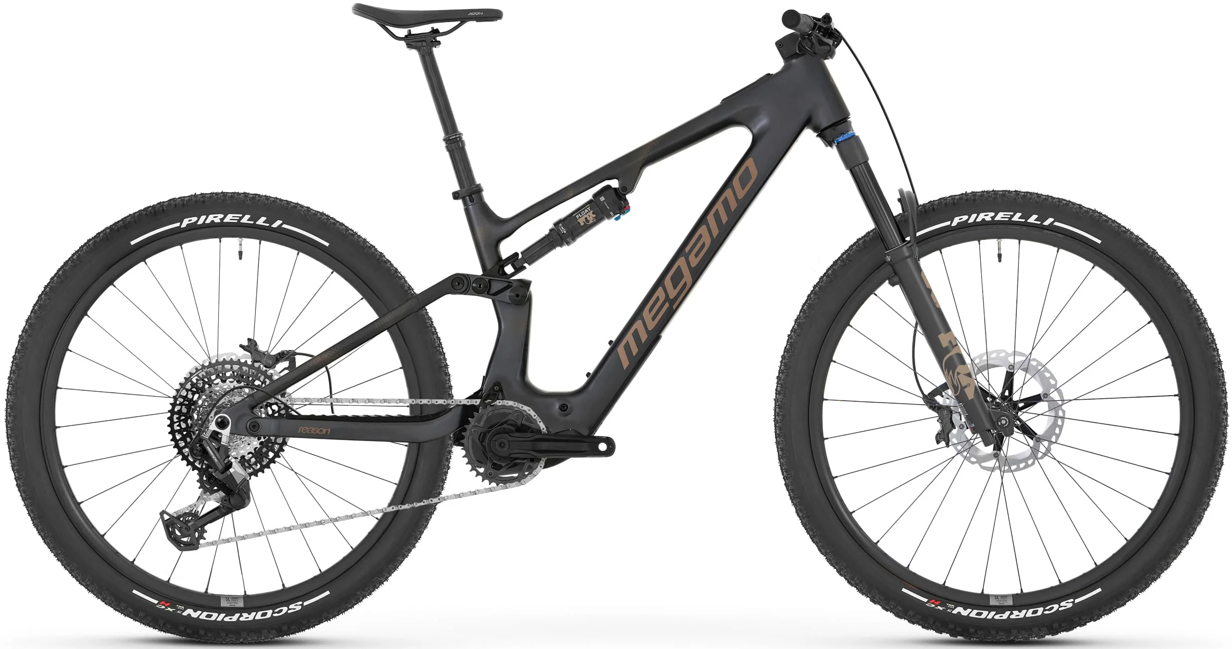Megamo Reason AIR AL 09 Full Suspension Electric Bike 2026 - Black