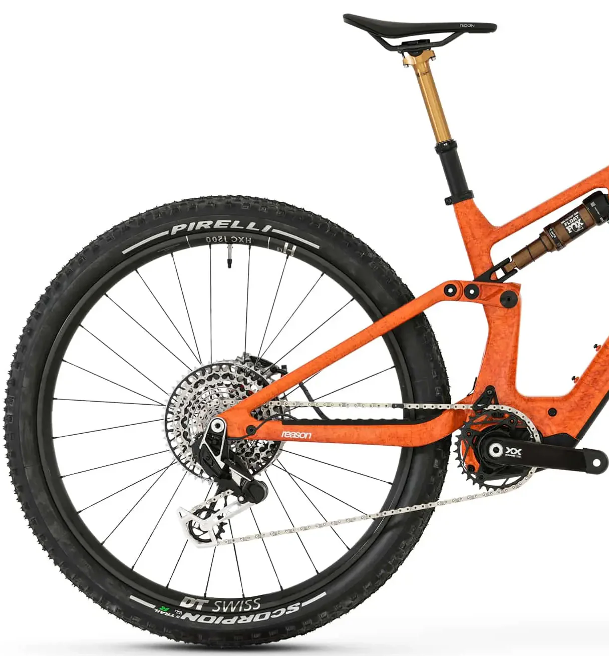 Megamo Reason AIR CRB 00 Carbon Full Suspension Electric Bike 2026 - Orange - Image 2