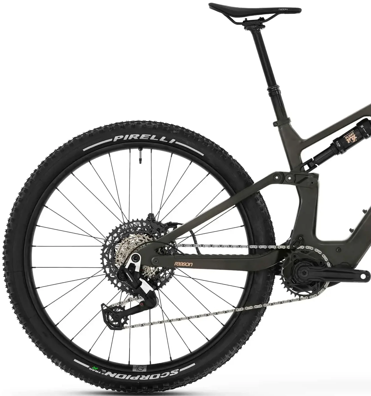 Megamo Reason AIR CRB 08 Carbon Full Suspension Electric Bike 2026 - Black - Image 2