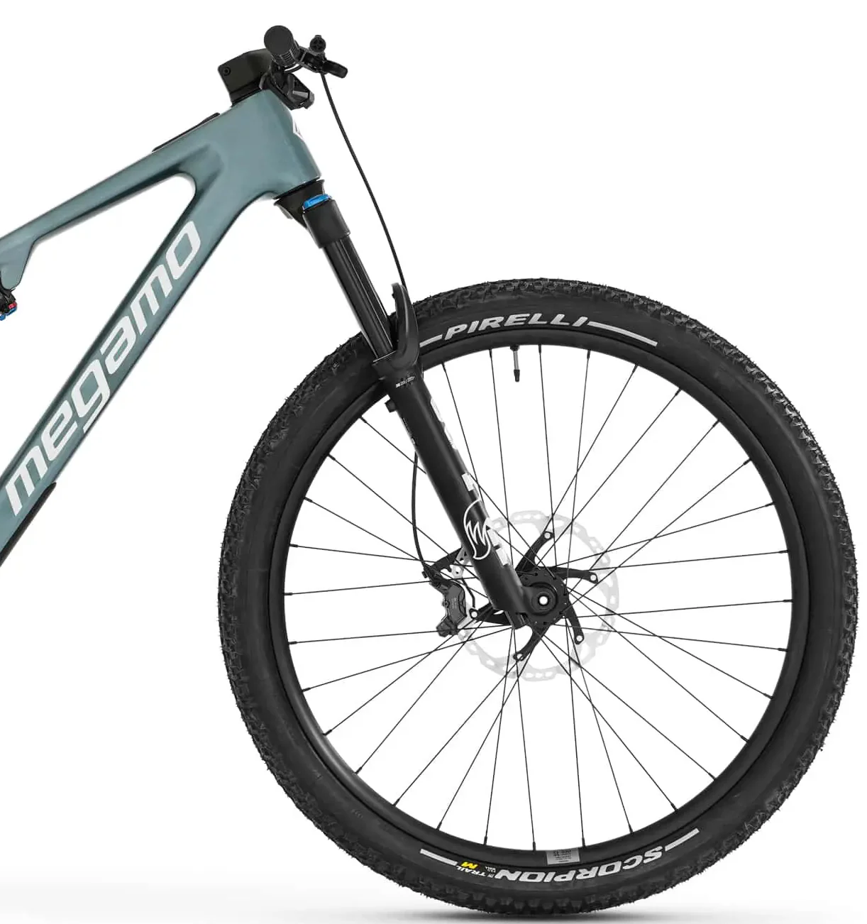 Megamo Reason AIR CRB 08 Carbon Full Suspension Electric Bike 2026 - Blue - Image 3