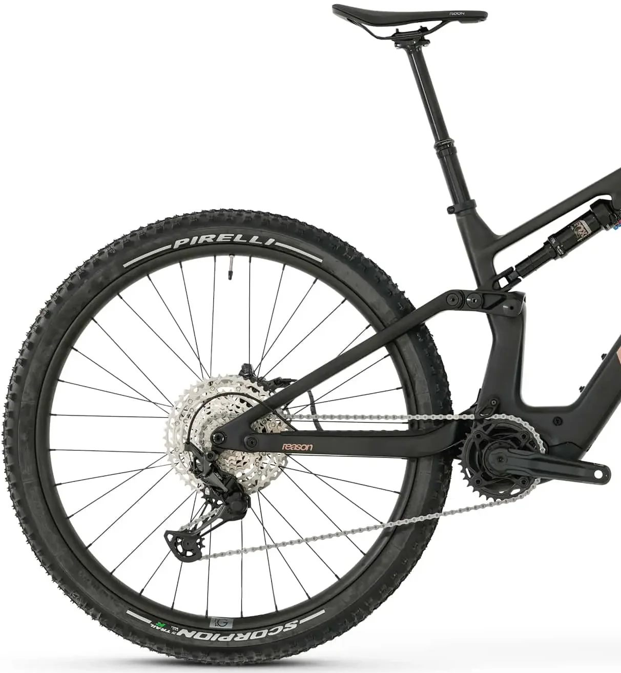 Megamo Reason AIR CRB 10 Carbon Full Suspension Electric Bike 2026 - Black - Image 2