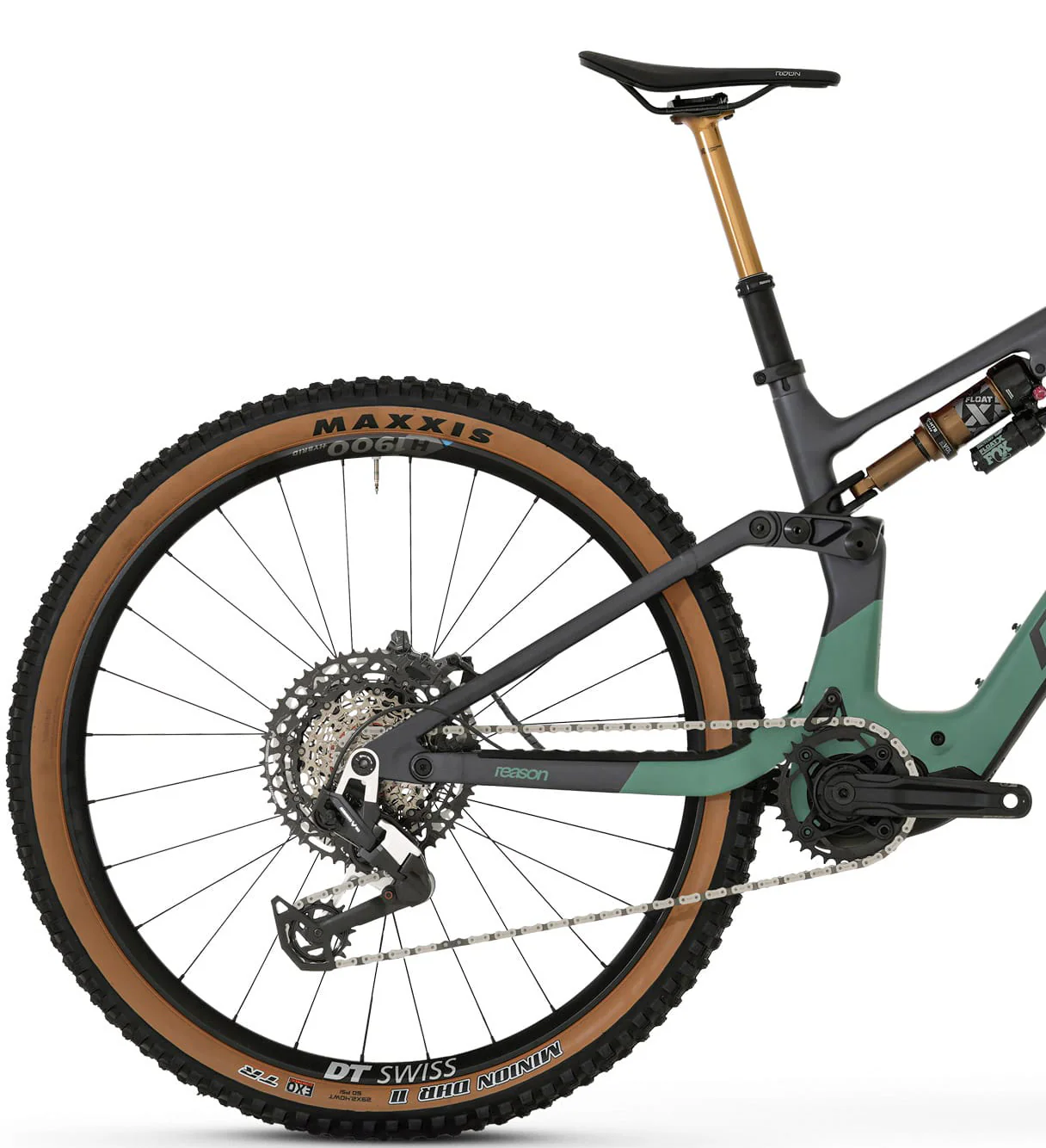 Megamo Reason AL 03 Full Suspension Electric Bike 2026 - Green - Image 2