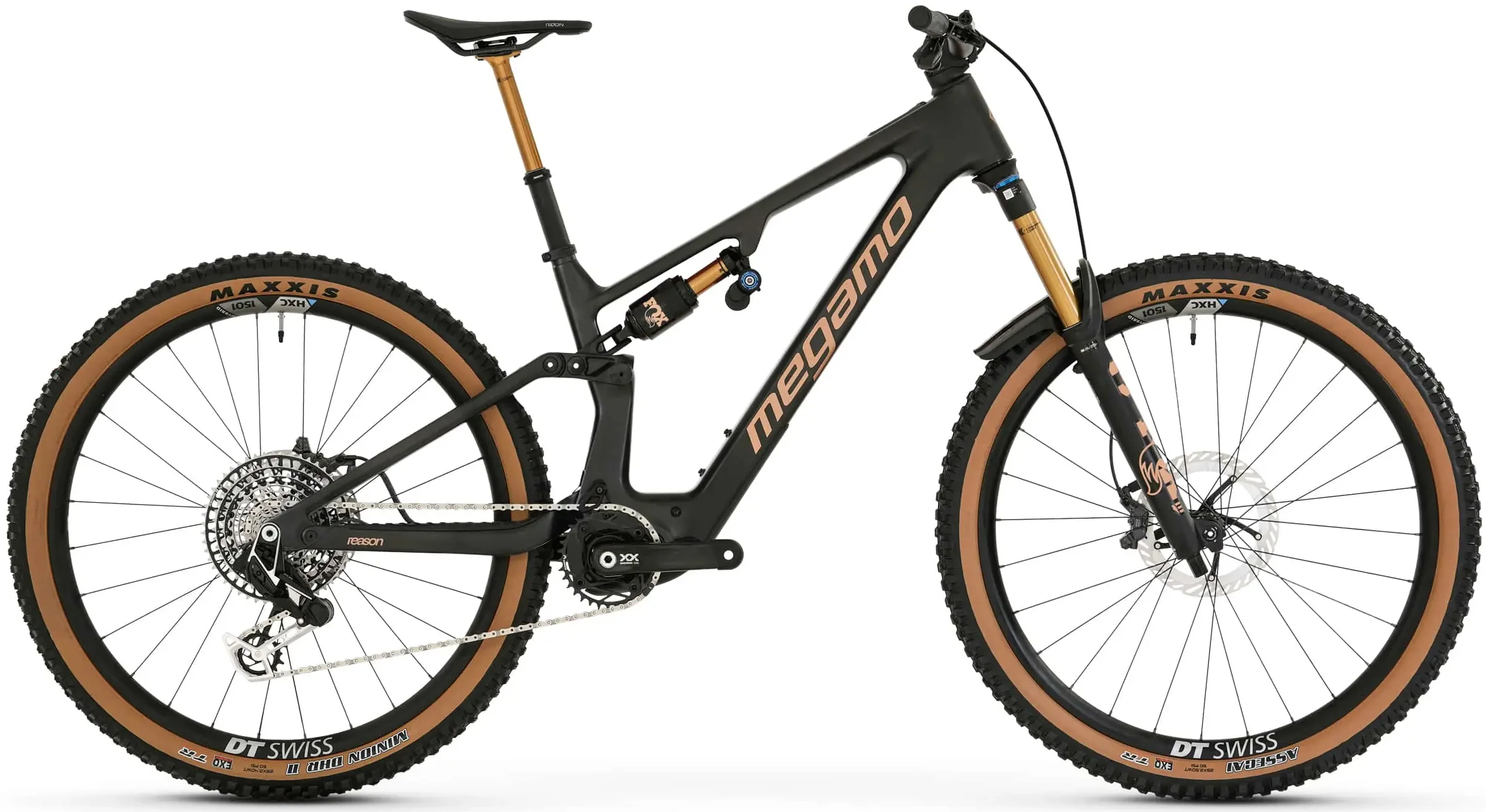 Megamo Reason CRB 01 Carbon Full Suspension Electric Bike 2026 - Black