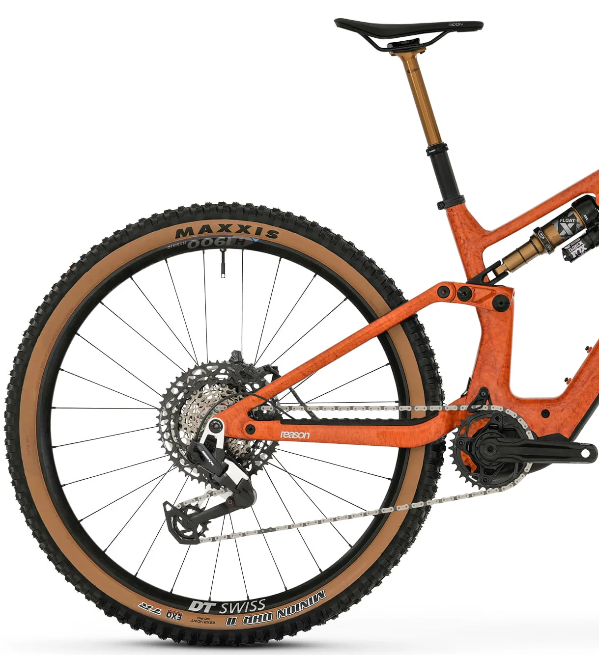 Megamo Reason CRB 03 Carbon Full Suspension Electric Bike 2026 - Orange - Image 2