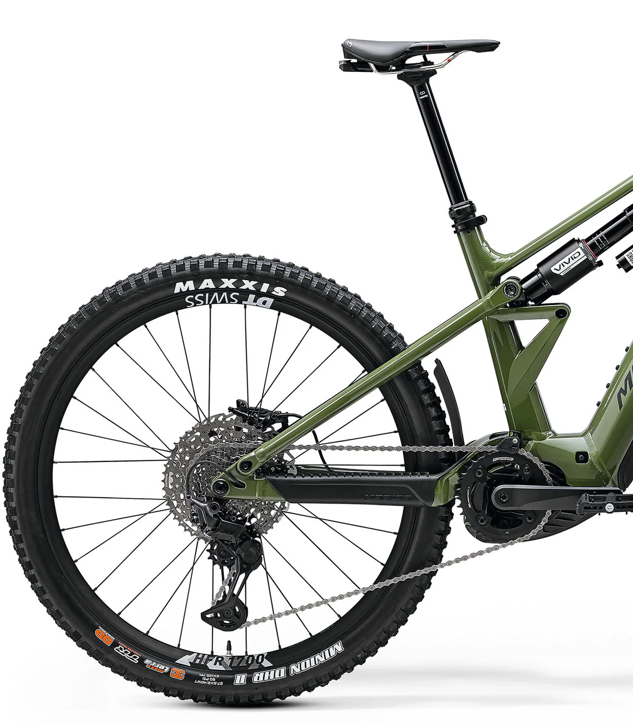 Merida eOne-Eighty 900 Electric Full Suspension Mountain Bike 2025 - Glossy Anaconda Green - Image 2
