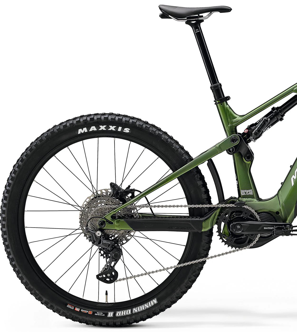 Merida eOne-Sixty 675 Electric Full Suspension Mountain Bike 2024 - Green - Image 2