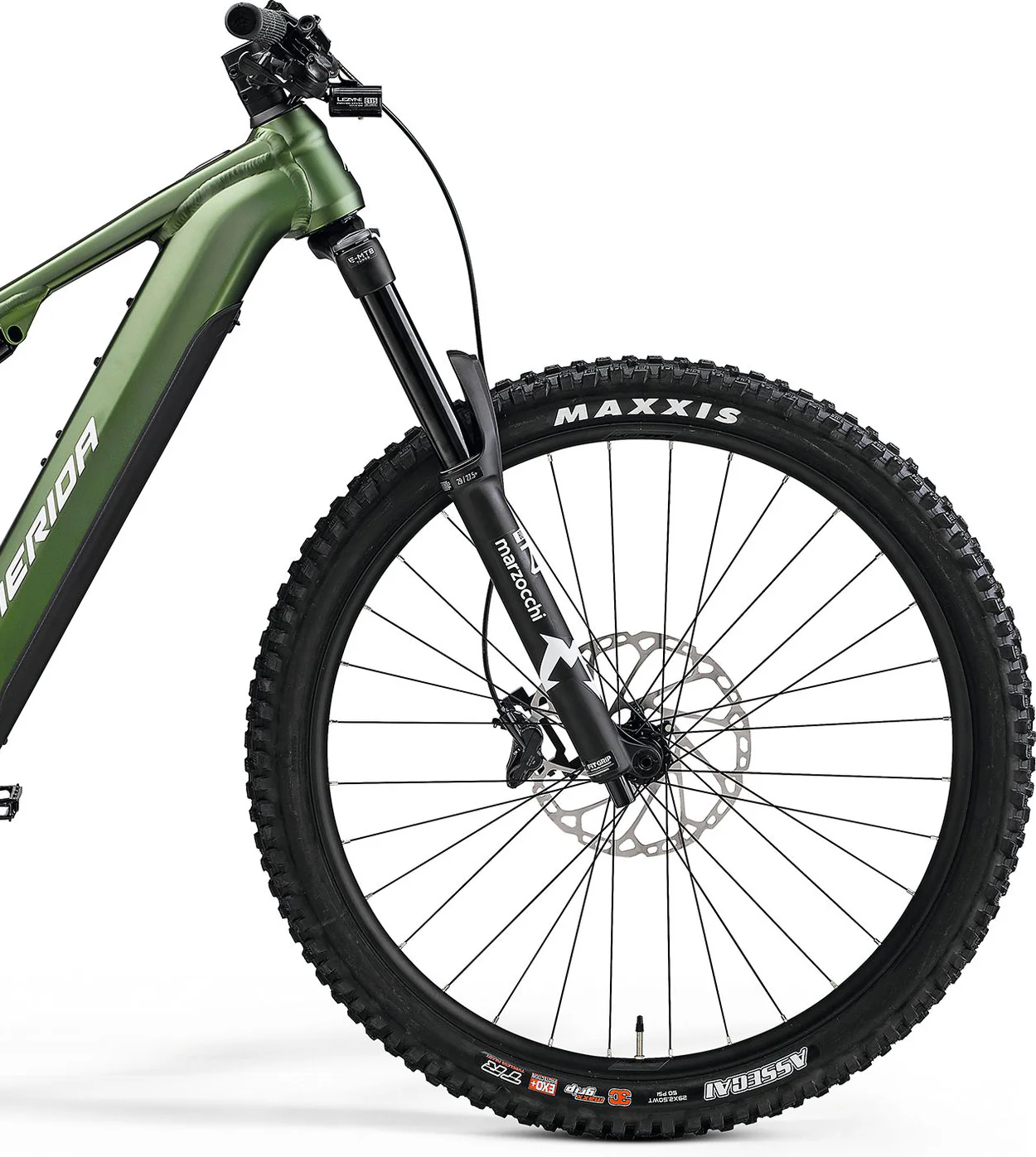 Merida eOne-Sixty 675 Electric Full Suspension Mountain Bike 2024 - Green - Image 3