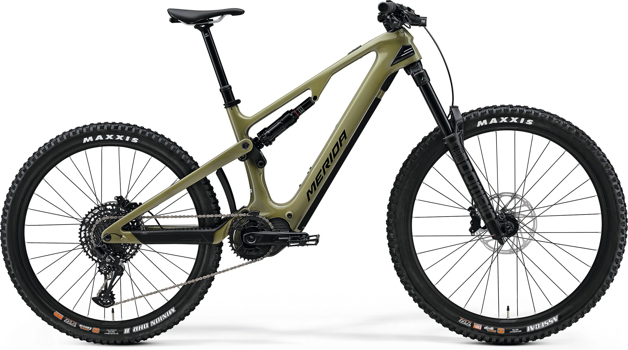 Merida eOne-Sixty 6000 Electric Full Suspension Mountain Bike 2024 - Green