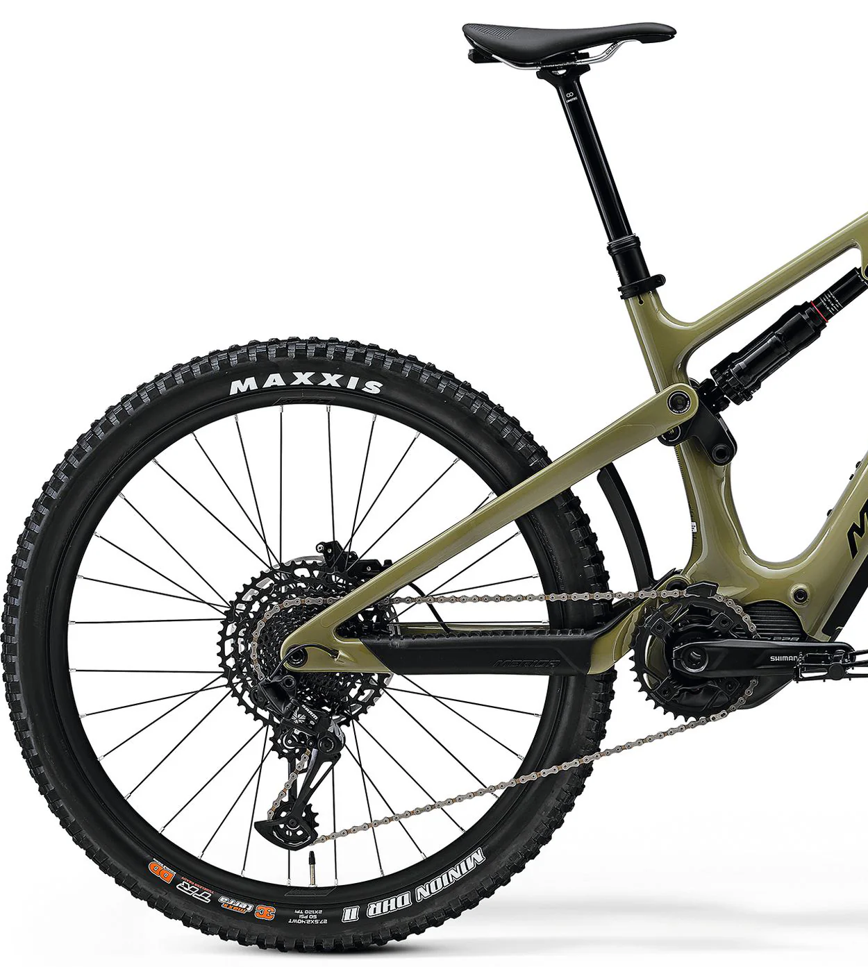 Merida eOne-Sixty 6000 Electric Full Suspension Mountain Bike 2024 - Green - Image 2