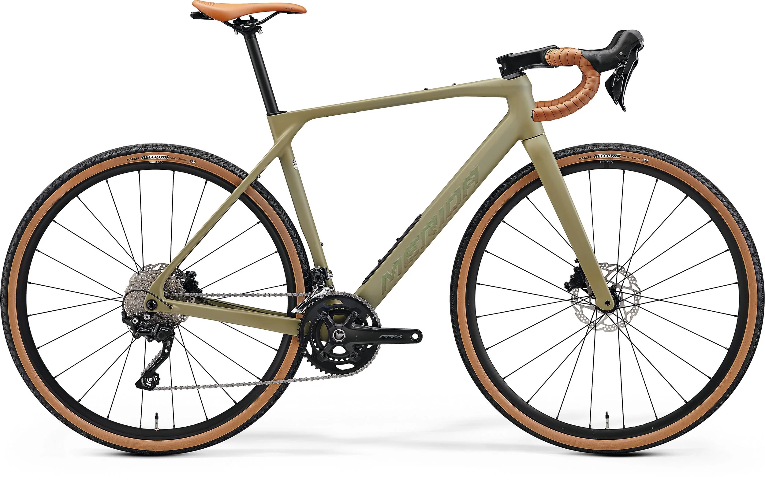 Merida Mission 4000 Carbon Gravel Bike 2026 - Silk Low Key Green