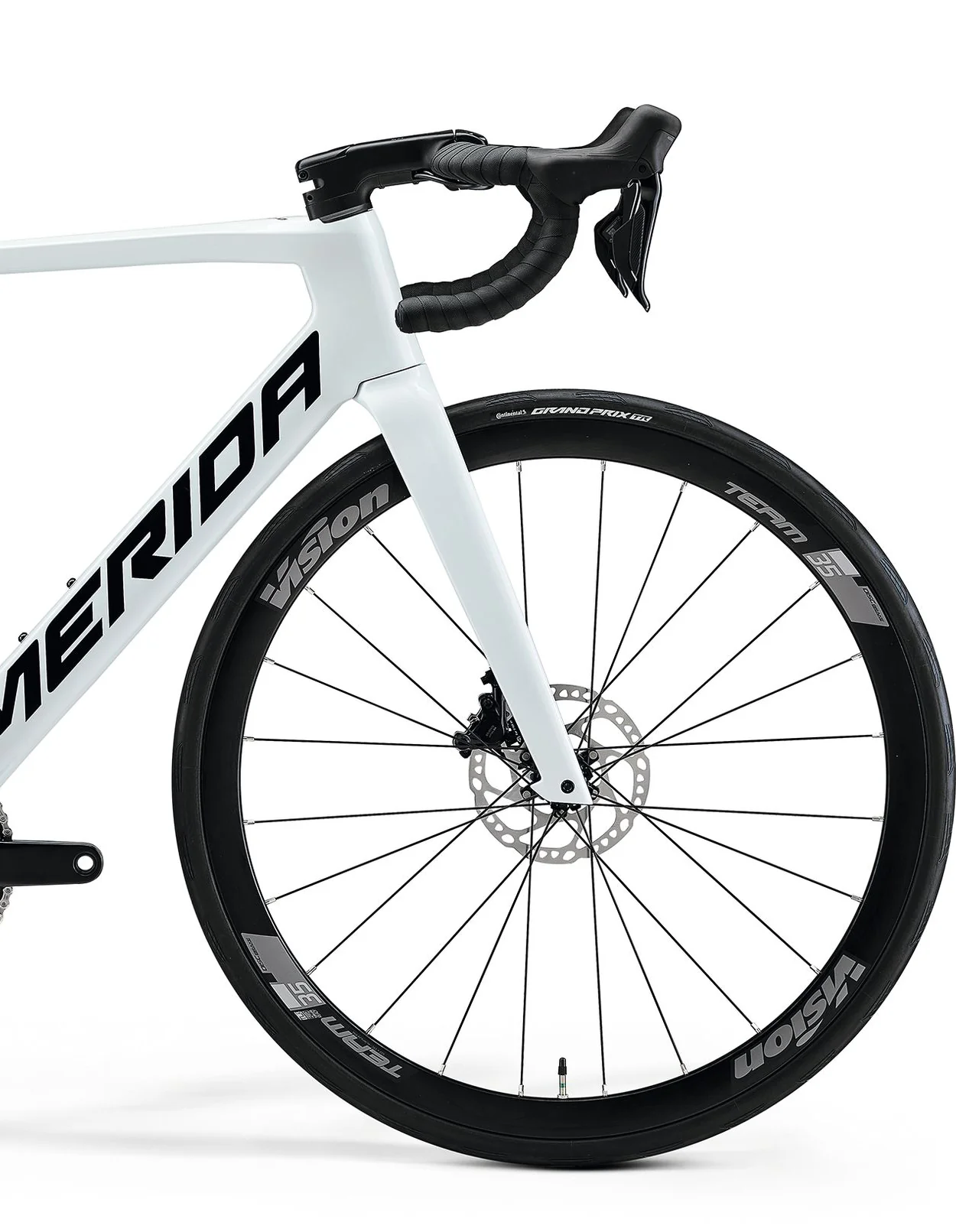 Merida Reacto 5000 Carbon Road Bike 2026 - Pearl White - Image 3