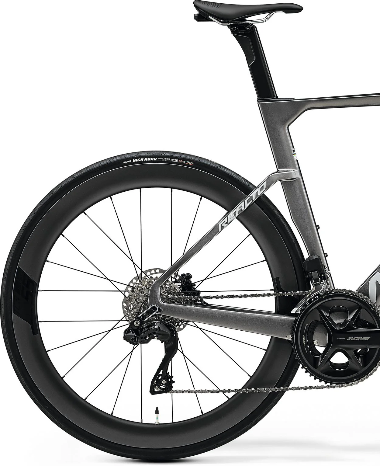 Merida Reacto 6000 Carbon Road Bike 2025 Ex-Display - Gunmetal Grey - Image 2