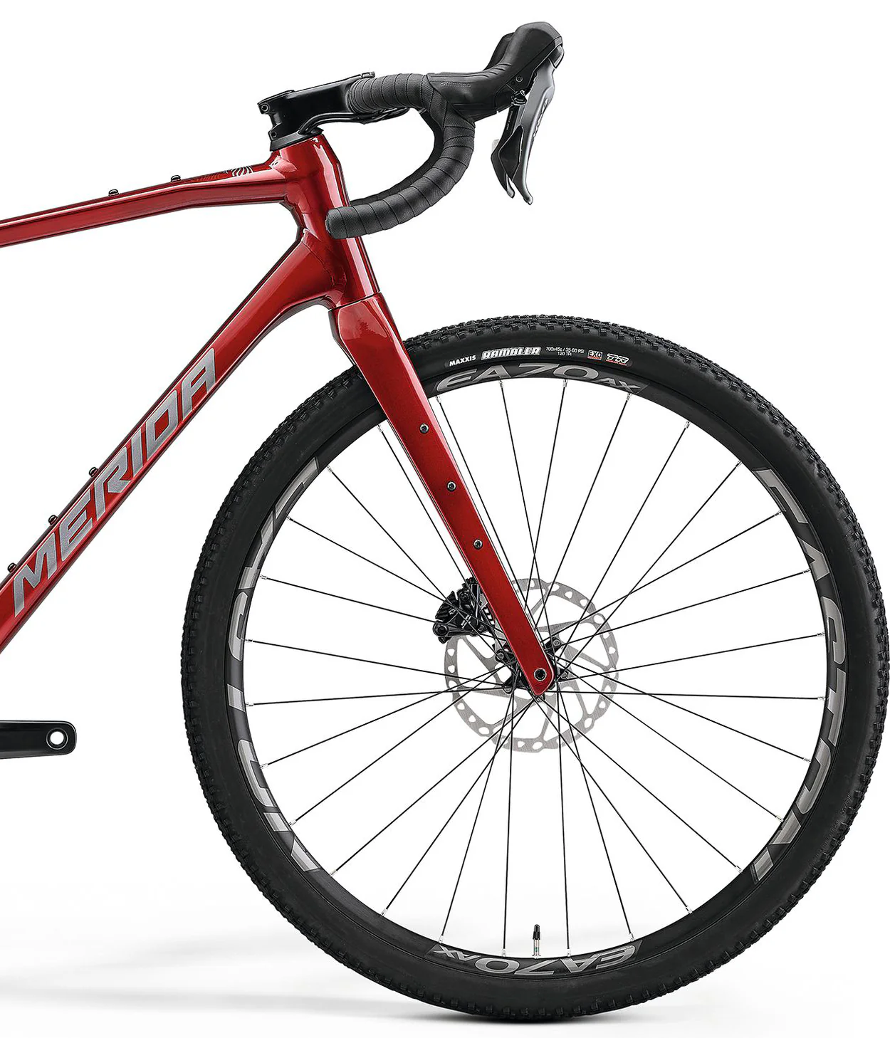 Merida Silex 700 Gravel Bike 2025 - Dark Red - Image 3
