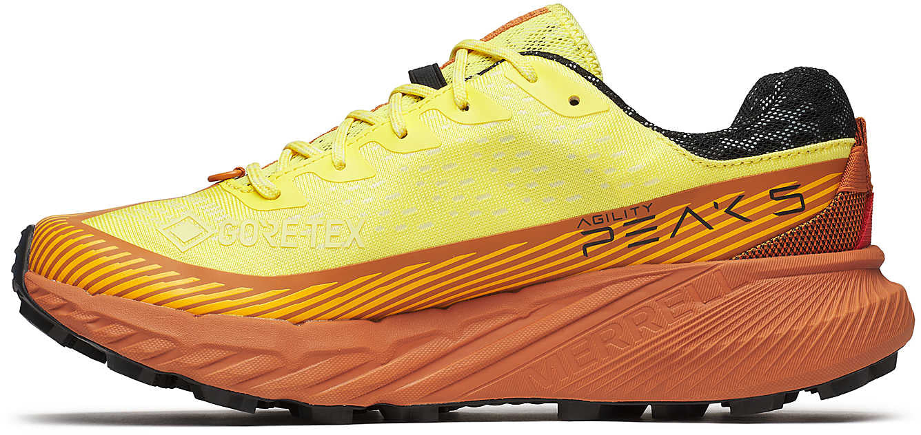 Merrell Agility Peak 5 GORE-TEX Mens Trail Running Shoes - Yellow - Image 3