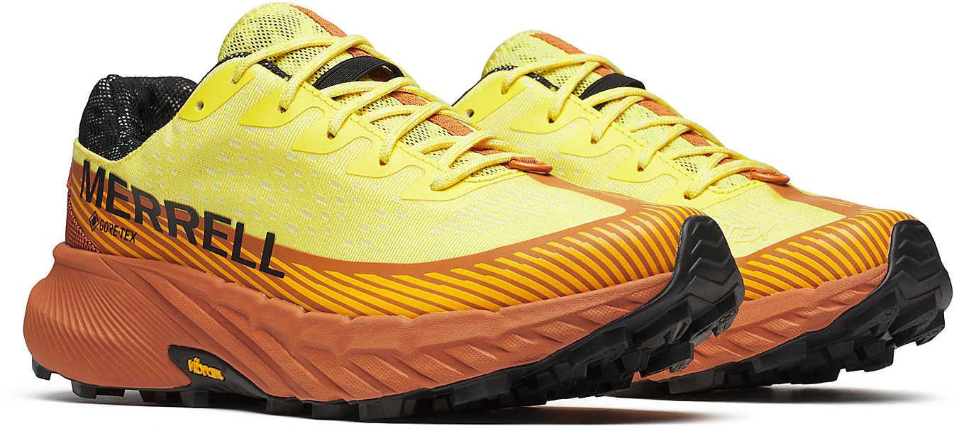 Merrell Agility Peak 5 GORE-TEX Mens Trail Running Shoes - Yellow - Image 6