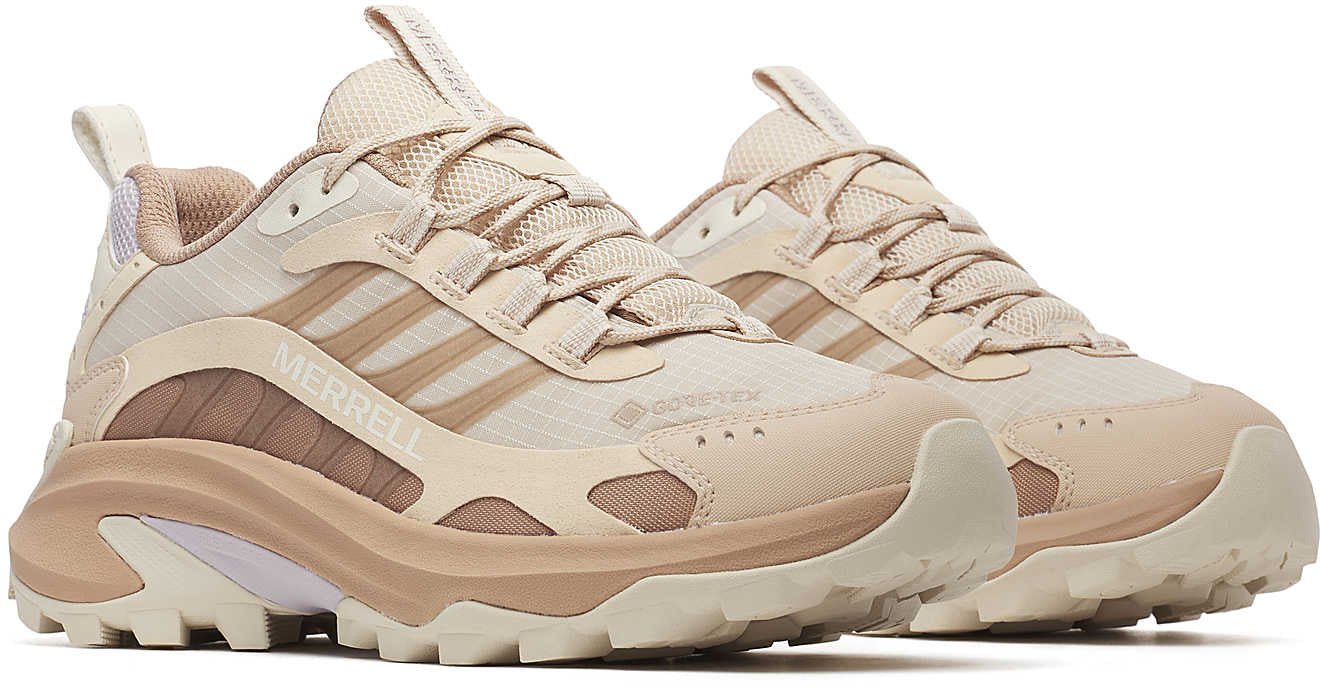 Merrell Moab Speed 2 GORE-TEX Womens Walking Shoes - Beige - Image 6