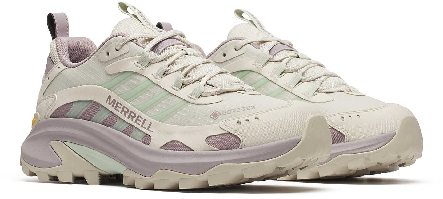 Merrell Moab Speed 2 GORE-TEX Womens Walking Shoes - Cream - Image 6