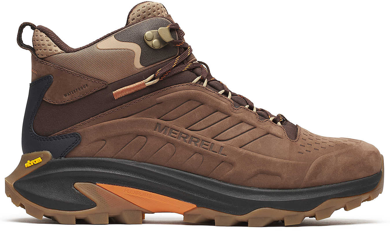 Merrell Moab Speed 2 Leather Mid Waterproof Mens Walking Boots - Brown