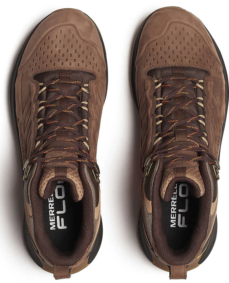 Merrell Moab Speed 2 Leather Mid Waterproof Mens Walking Boots - Brown - Image 4