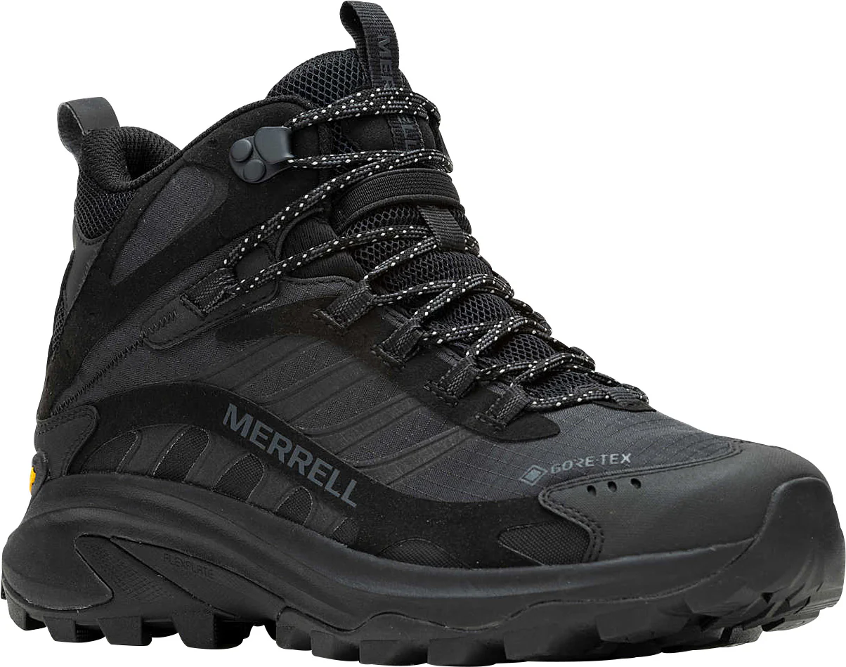 Merrell Moab Speed 2 Mid GORE-TEX Mens Walking Boots - Black - Image 6