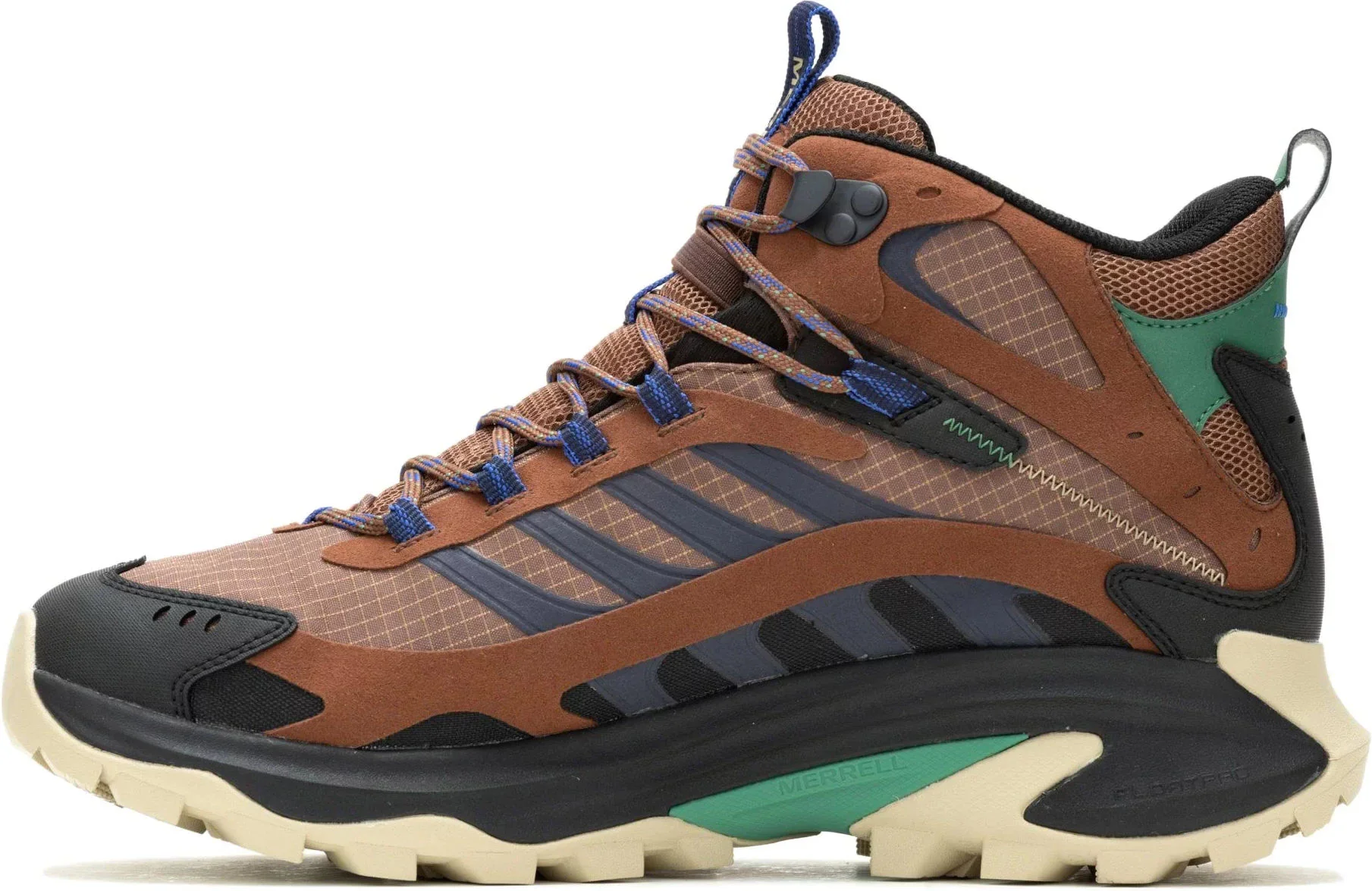 Merrell Moab Speed 2 Mid GORE-TEX Mens Walking Boots - Brown - Image 3
