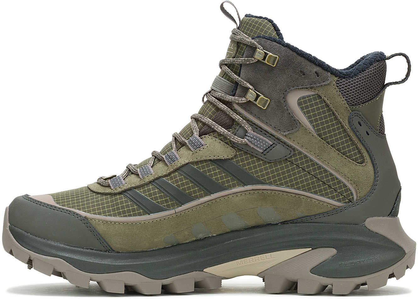 Merrell Moab Speed 2 Thermo Mid Waterproof Mens Walking Boots - Green - Image 3