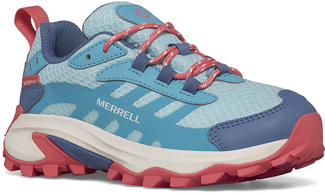 Merrell Moab Speed 2 Waterproof Junior Walking Shoes - Blue - Image 5