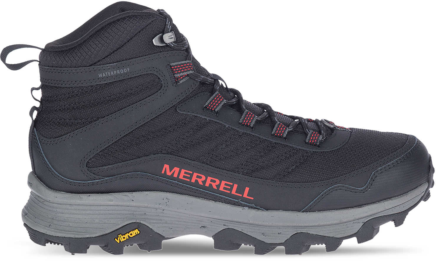 Merrell Moab Speed Thermo Spike Mid Waterproof Mens Walking Boots - Black