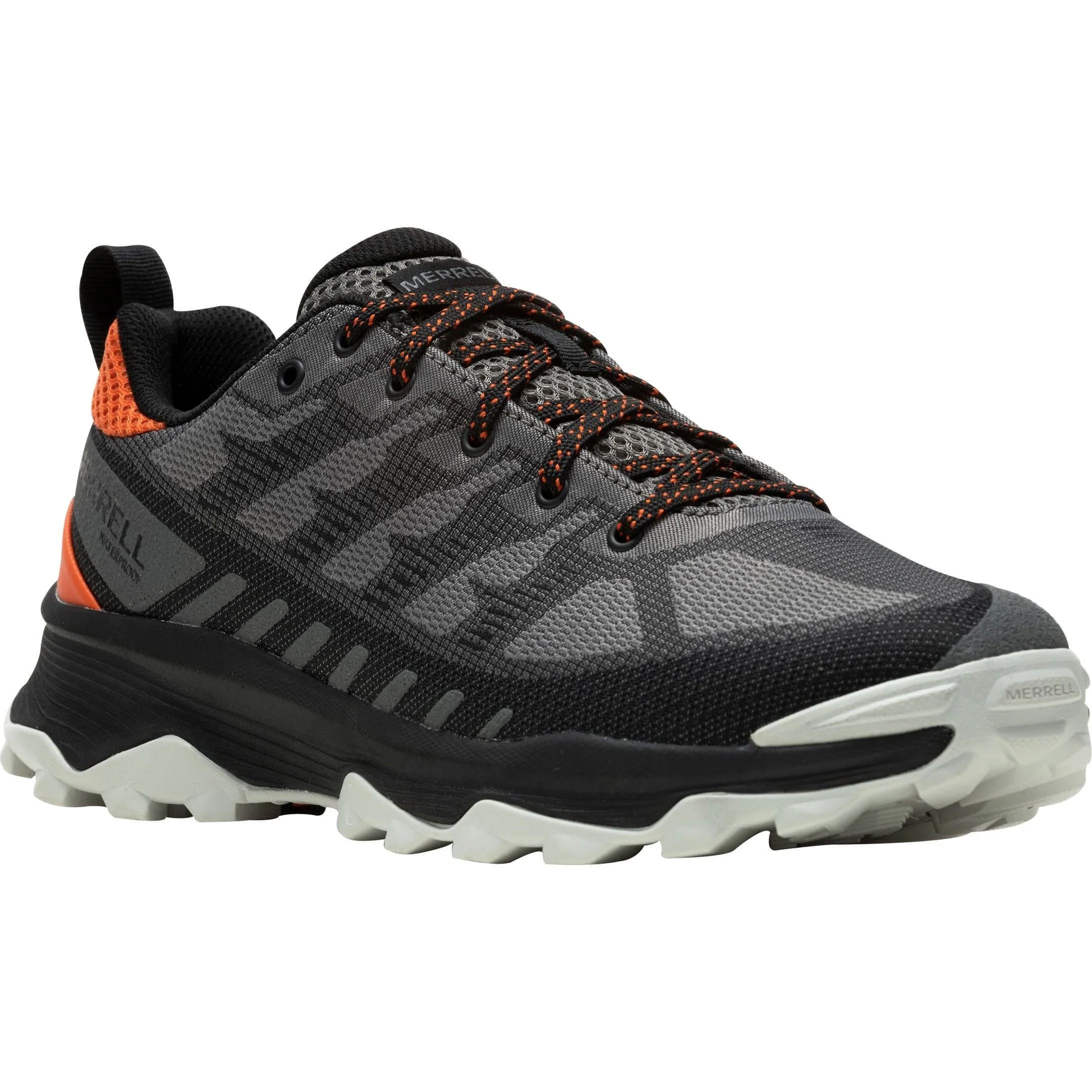 Merrell Speed Eco Waterproof Mens Walking Shoes - Grey - Image 6