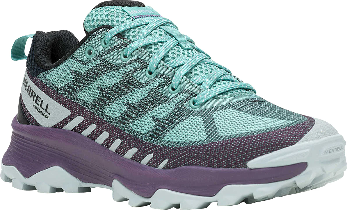 Merrell Speed Eco Waterproof Womens Walking Shoes - Green - Image 6