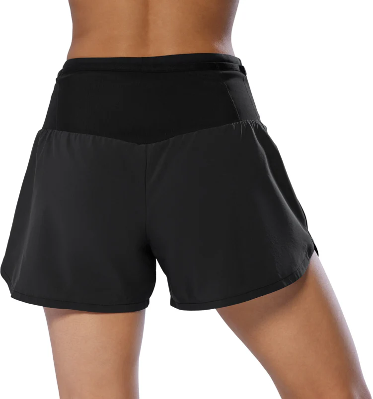 Mizuno Multi Pocket Womens Running Shorts - Black - Image 2