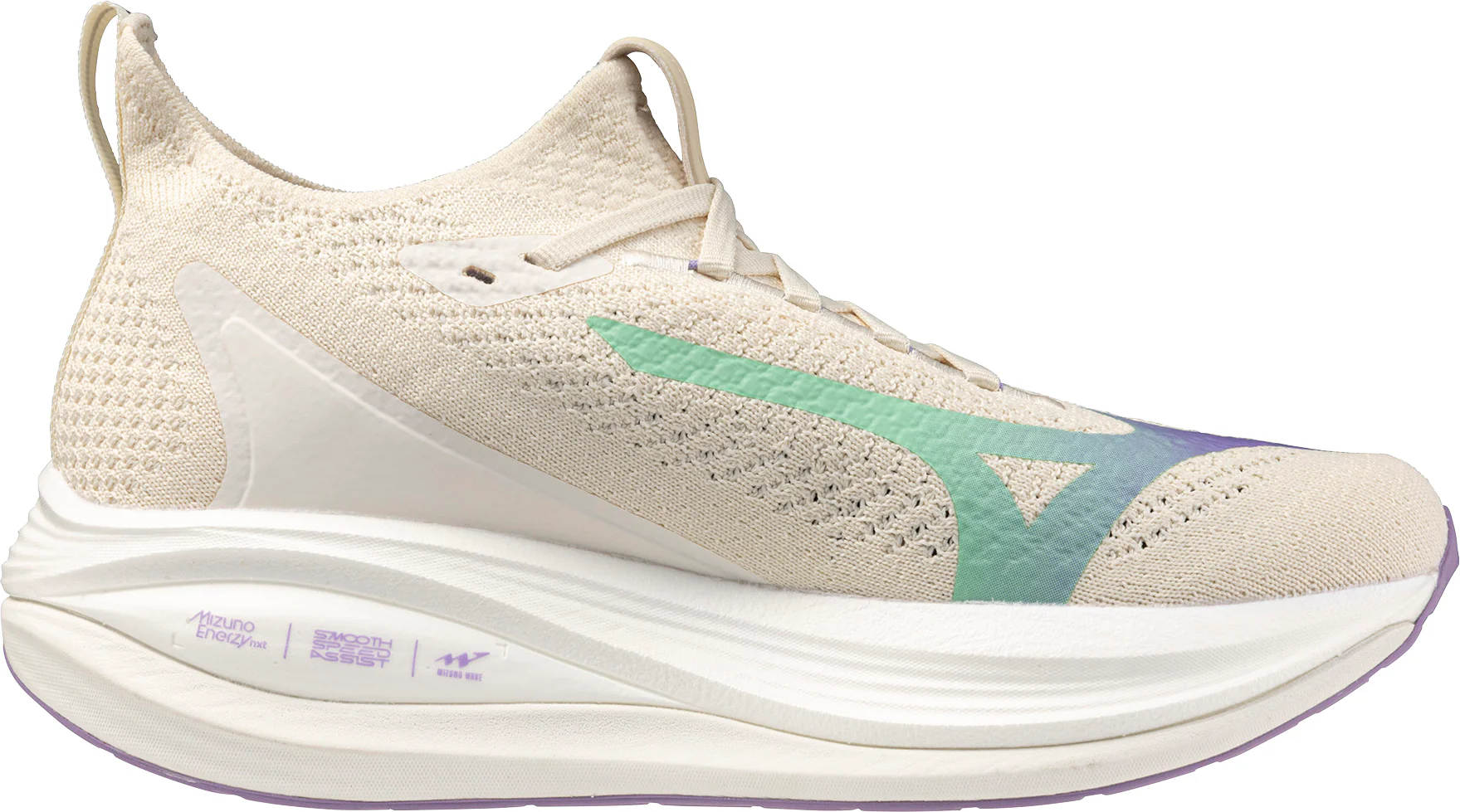 Mizuno Neo Vista 2 Womens Running Shoes - Cream - Image 3