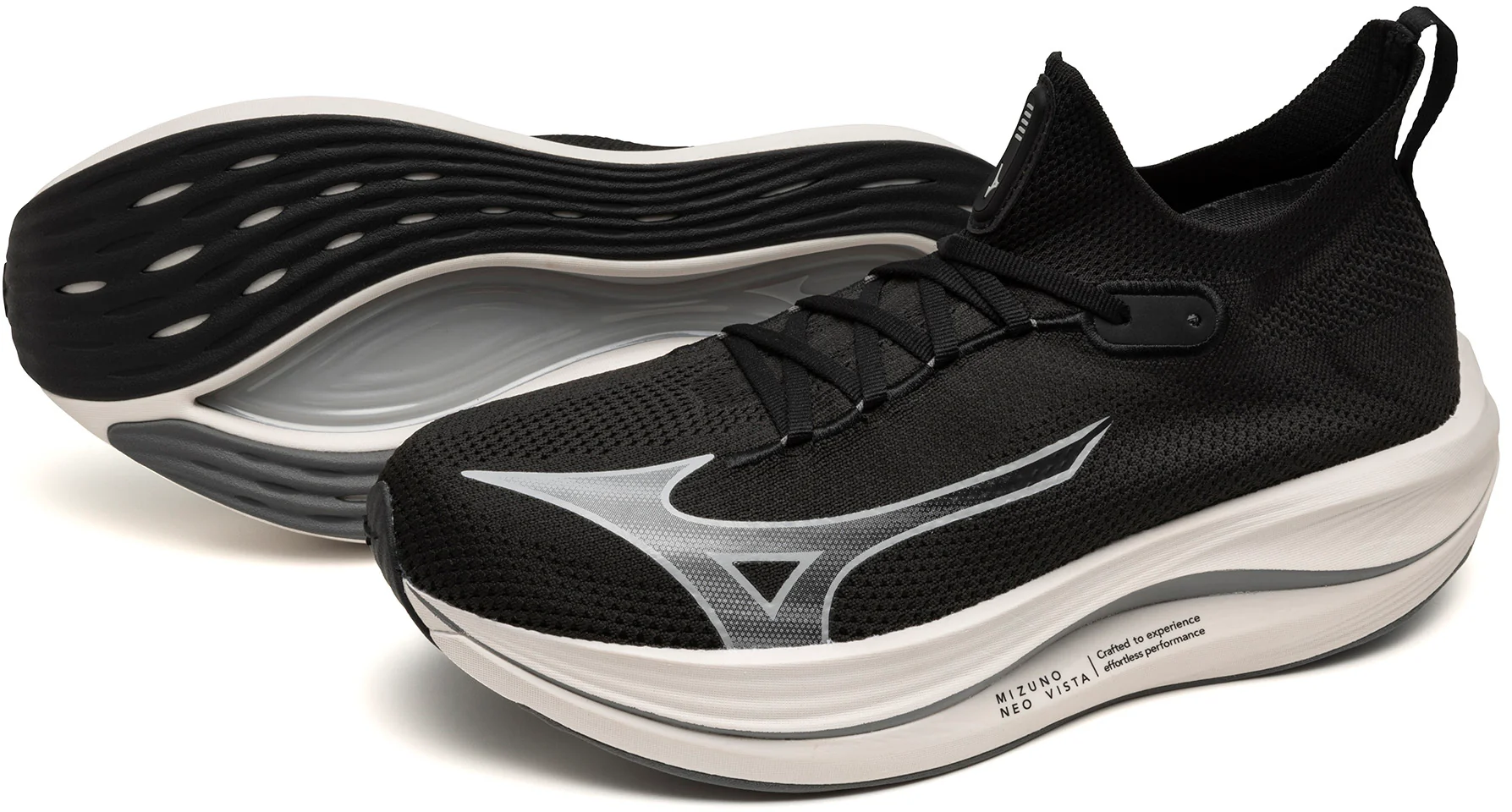 Mizuno Neo Vista Running Shoes - Black - Image 7