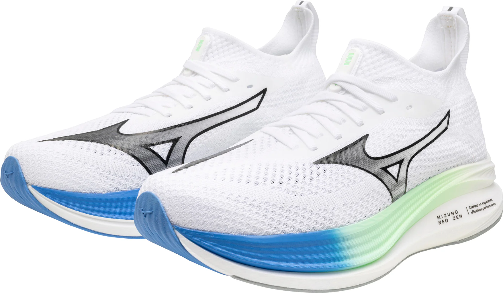 Mizuno Neo Zen Mens Running Shoes - White - Image 8