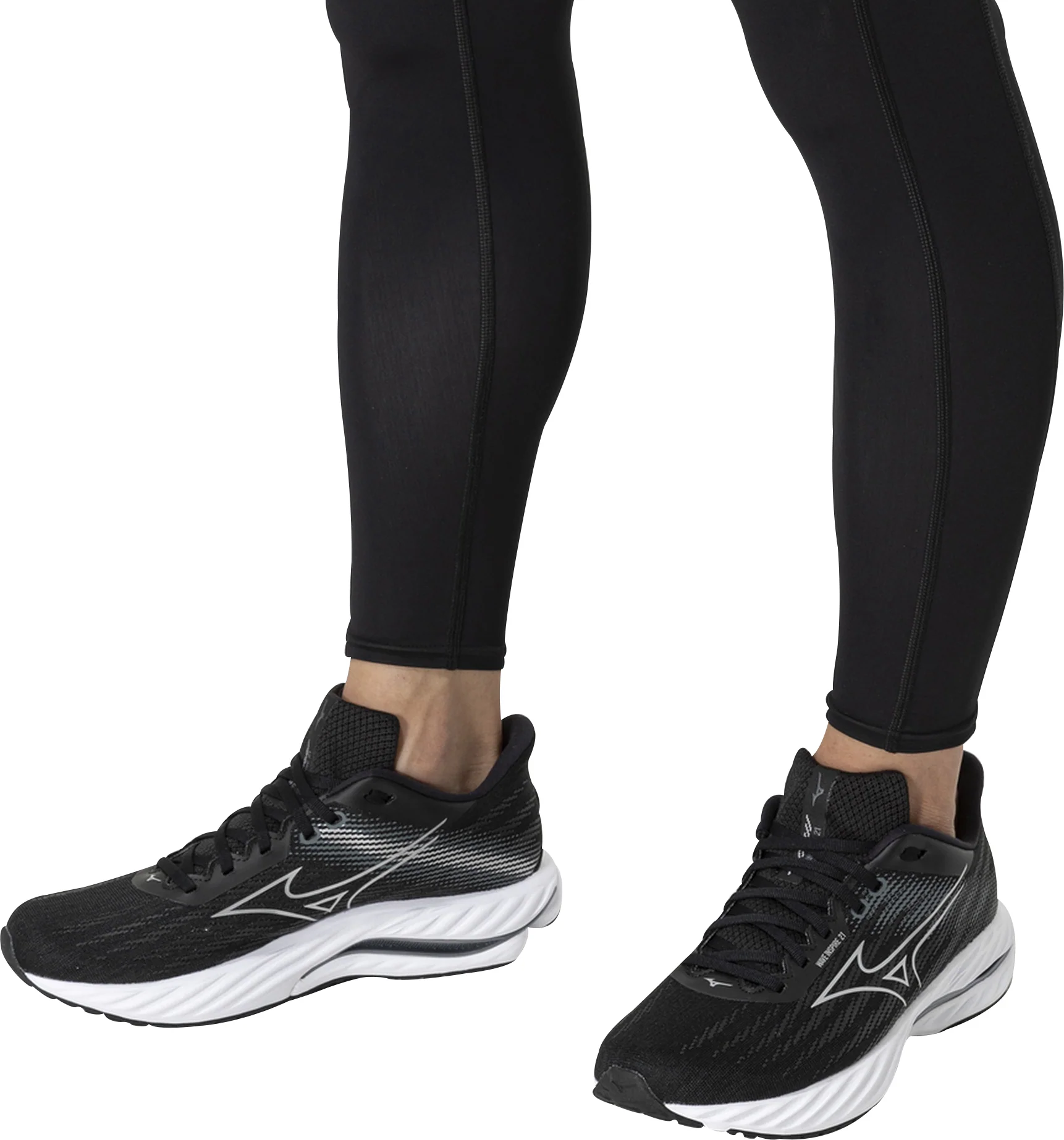 Mizuno Wave Inpsire 21 Mens Running Shoes - Black - Image 8