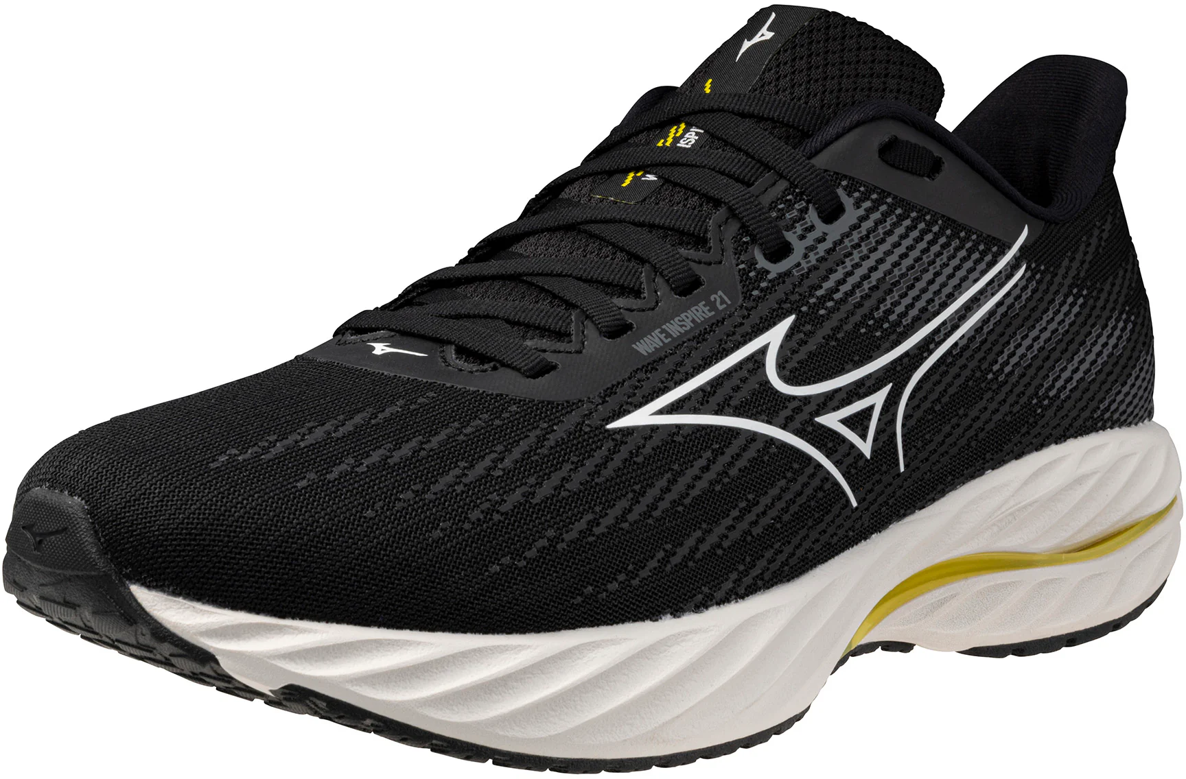 Mizuno Wave Inspire 21 Mens Running Shoes - Black - Image 5