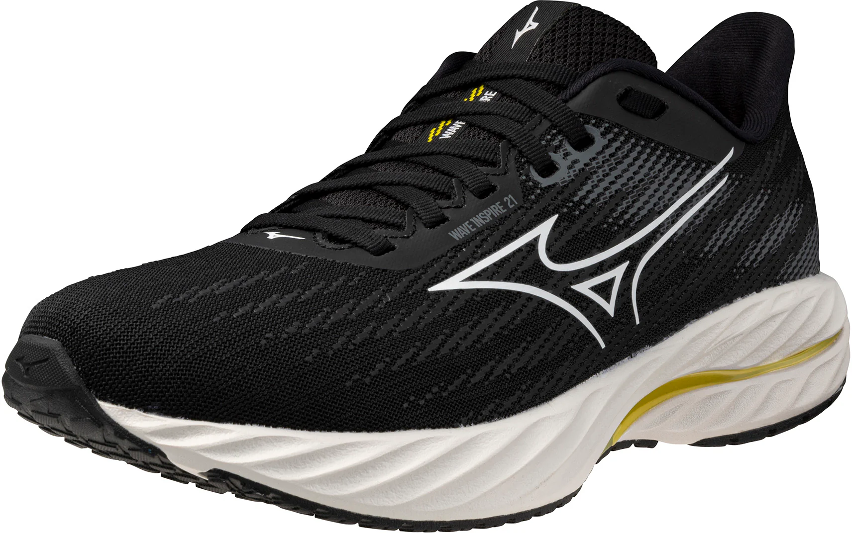 Mizuno Wave Inspire 21 WIDE FIT (D) Womens Running Shoes - Black - Image 6