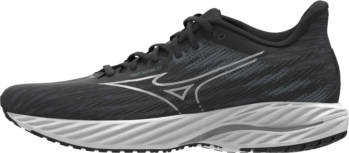 Mizuno Wave Inspire 21 WIDE FIT (D) Womens Running Shoes - Black