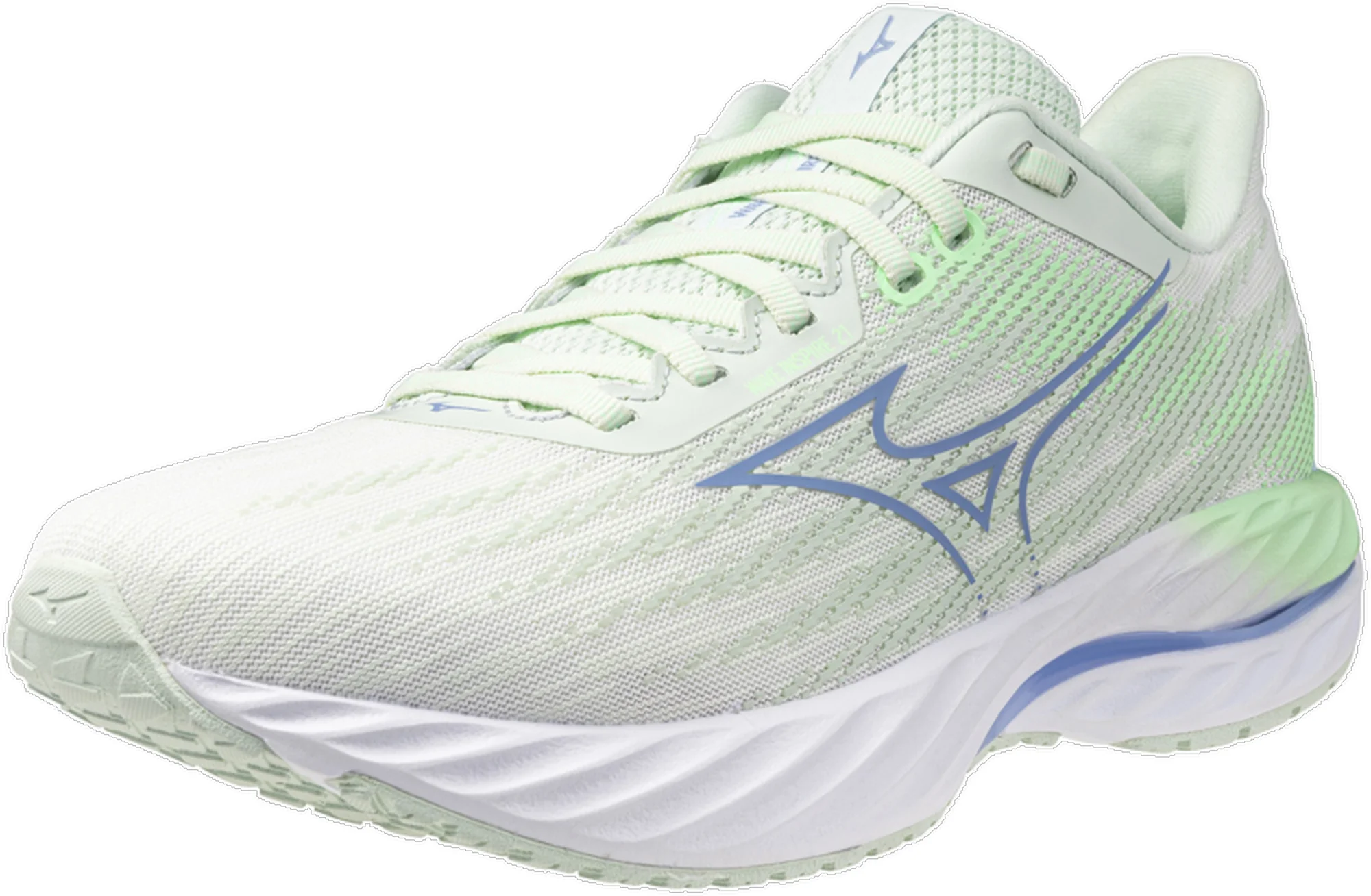Mizuno Wave Inspire 21 Womens Running Shoes - Green - Image 6