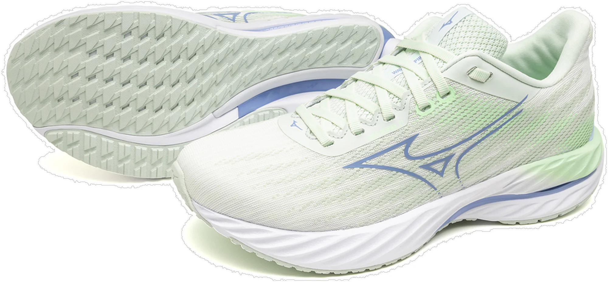 Mizuno Wave Inspire 21 Womens Running Shoes - Green - Image 7