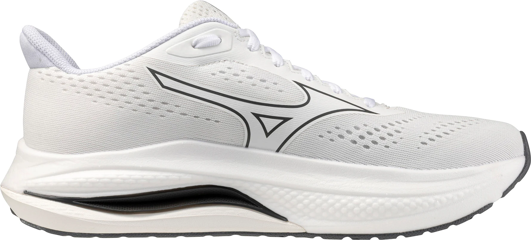 Mizuno Wave Inspire 22 Mens Running Shoes - White - Image 3