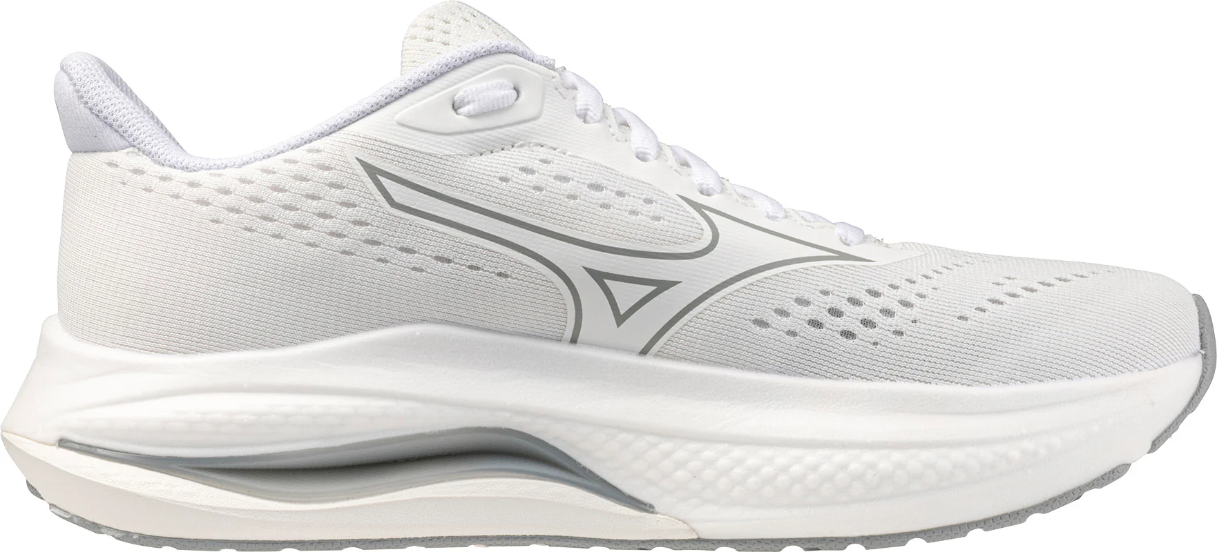 Mizuno Wave Inspire 22 Womens Running Shoes - White - Image 3